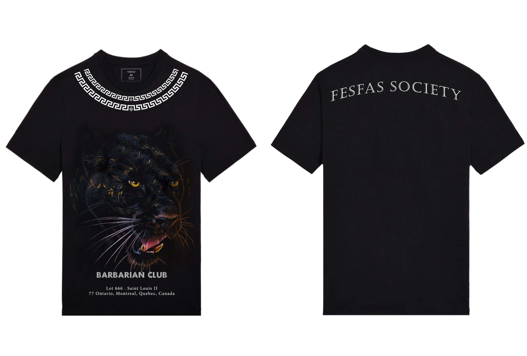 FesFas black panther-print T-shirt | Black | Men