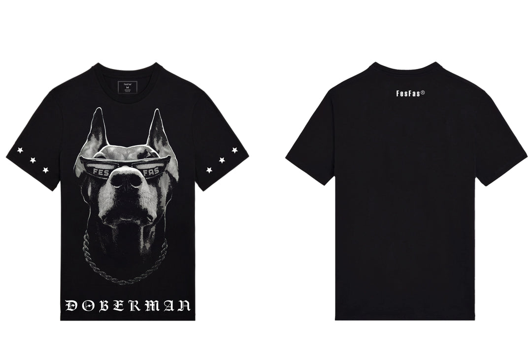 FesFas doberman-print T-shirt | Black | Men