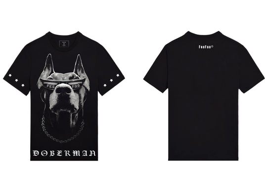 FesFas doberman-print T-shirt | Black | Men