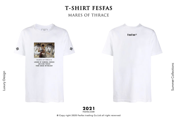 T-shirt FesFas - MARES OF THRACE (WHITE)