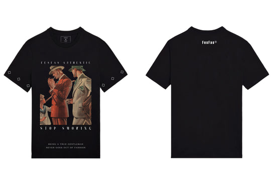 FesFas gentlemen-print T-shirt | Black | Men