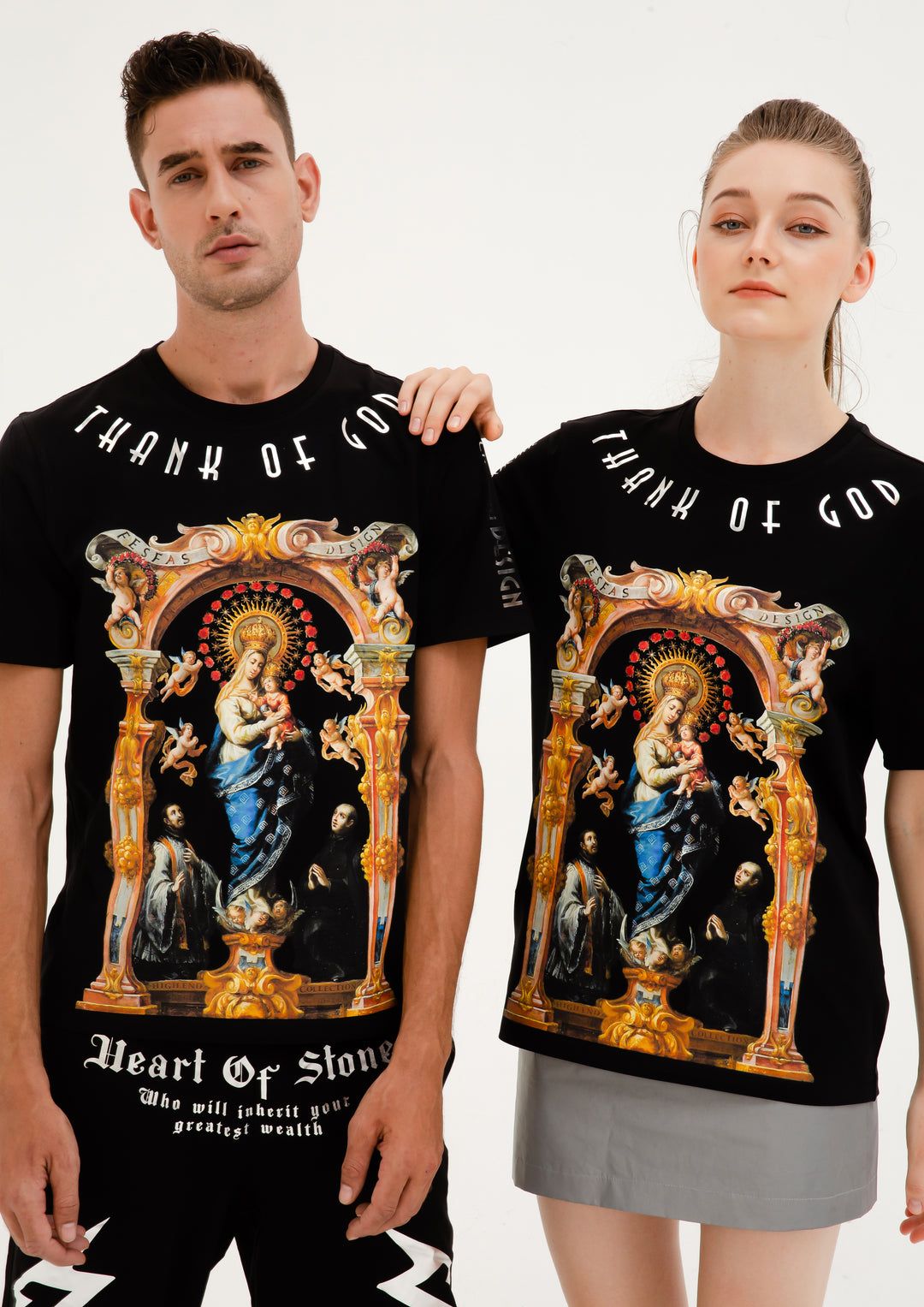 FesFas Maria-print T-shirt | Black | Men
