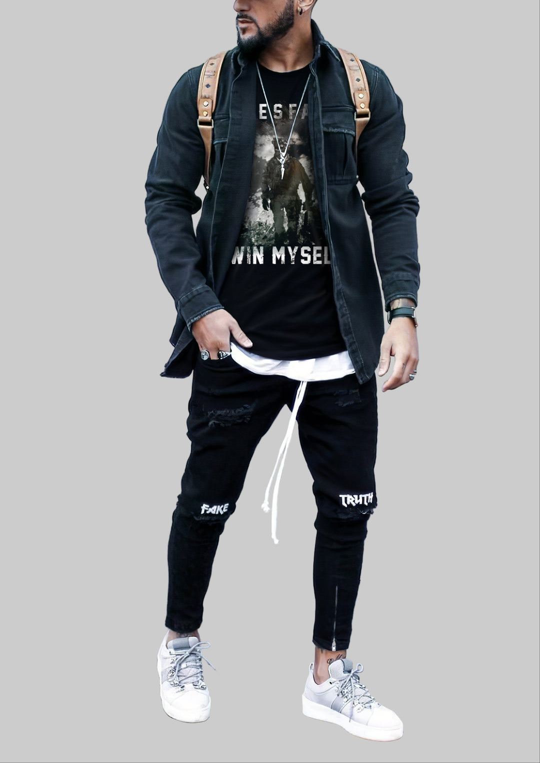FesFas special forces-print T-shirt | Black | Men