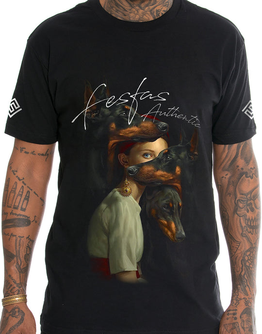 FesFas friendship-print T-shirt | Black | Men