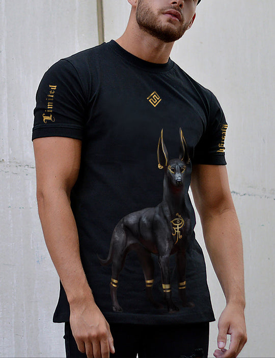FesFas anubis-print T-shirt | Black | Men