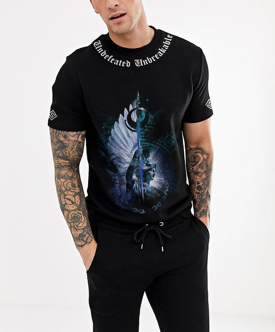 FesFas angel-print T-shirt | Black | Men