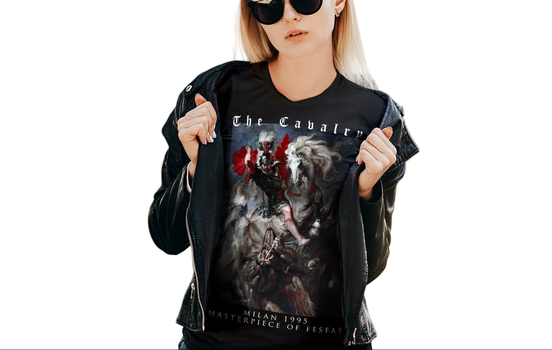 FesFas cavalry-print T-shirt | Black | Men