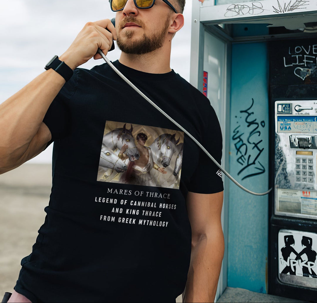 FesFas mares-print T-shirt | Black | Men