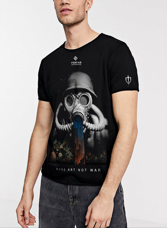FesFas toxic-print T-shirt | Black | Men