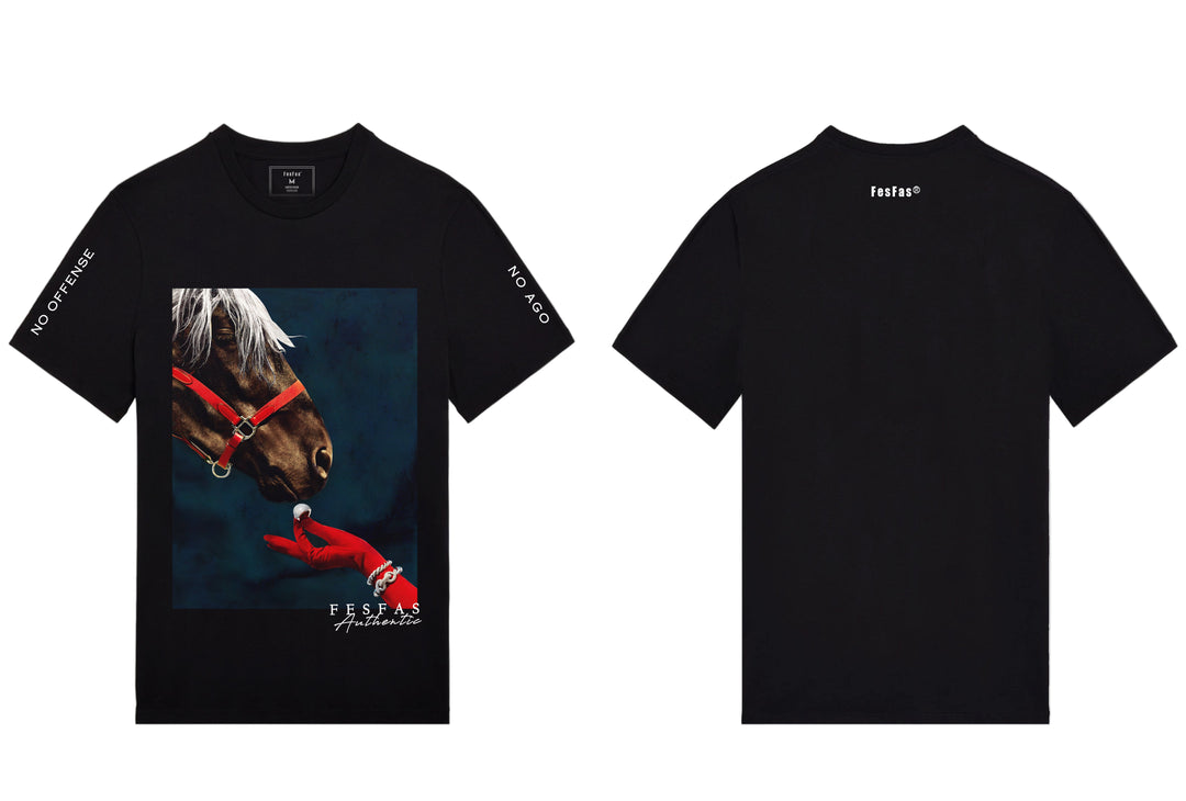 FesFas horse-print T-shirt | Black | Men
