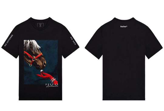 FesFas horse-print T-shirt | Black | Men
