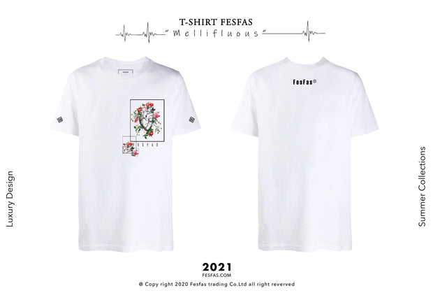 T-shirt FesFas - MELLIFLUOUS (WHITE)