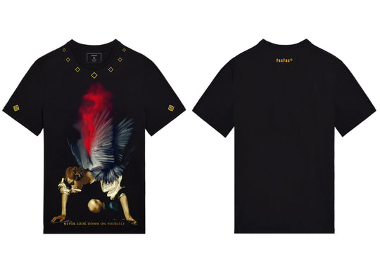 FesFas angel-print T-shirt | Black | Men