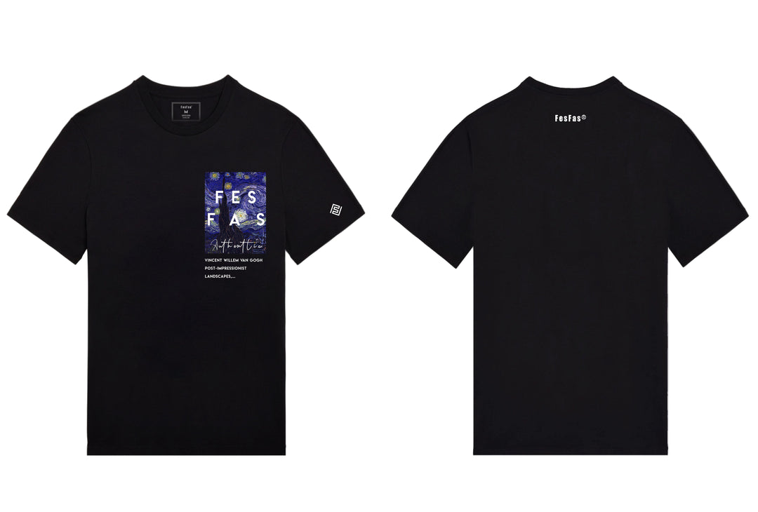 FesFas starry night-print T-shirt | Black | Men