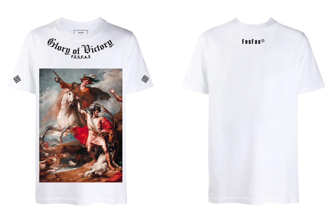 FesFas hunters-print T-shirt | White | Men