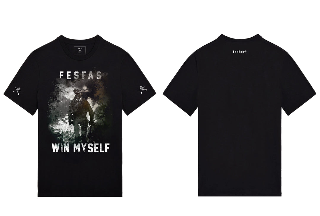 FesFas special forces-print T-shirt | Black | Men