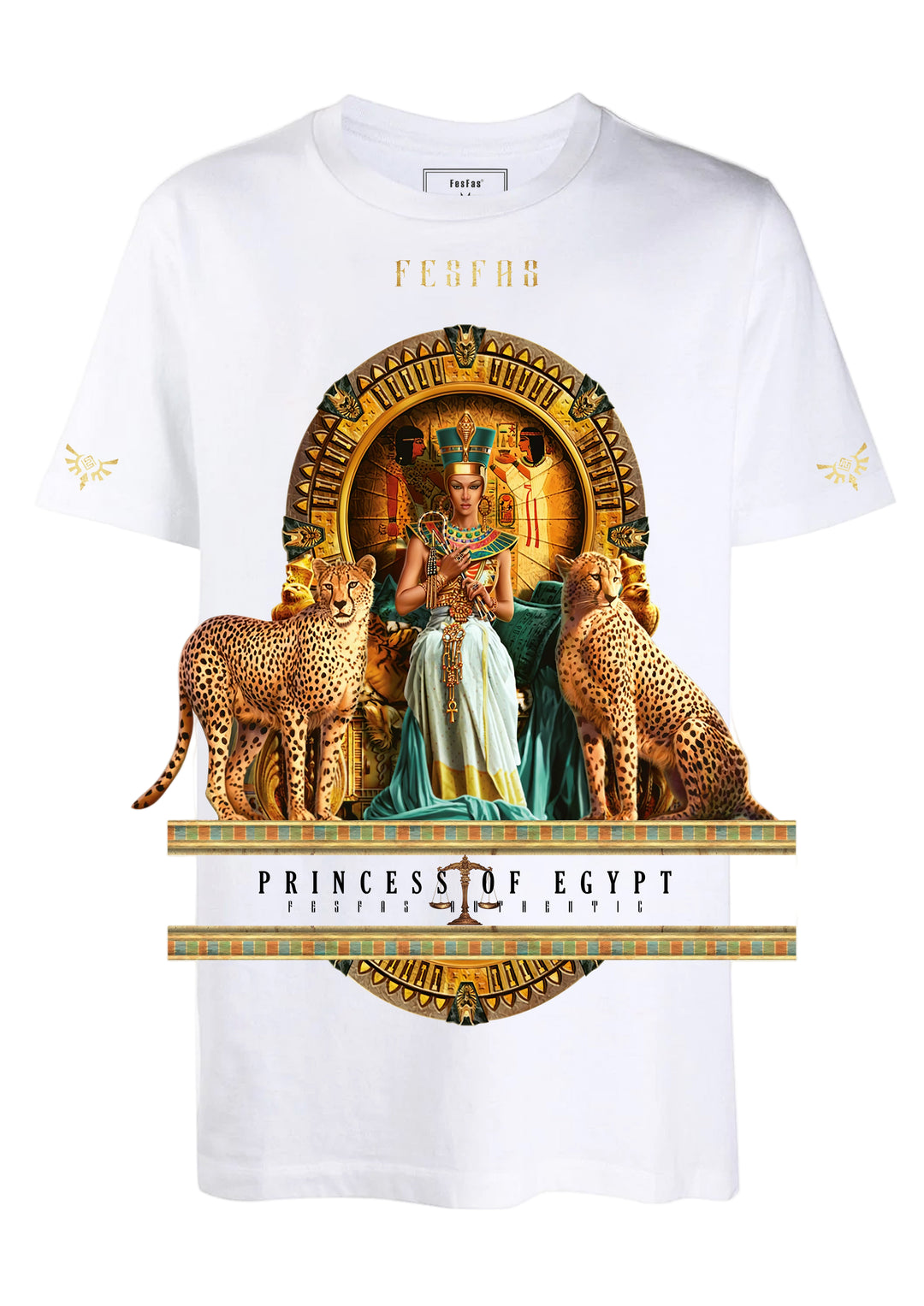 FesFas egypt queen-print T-shirt | White | Men