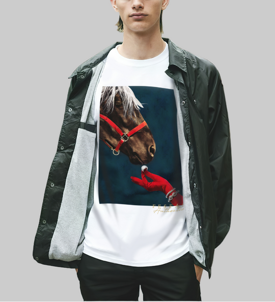 FesFas horse-print T-shirt | White | Men