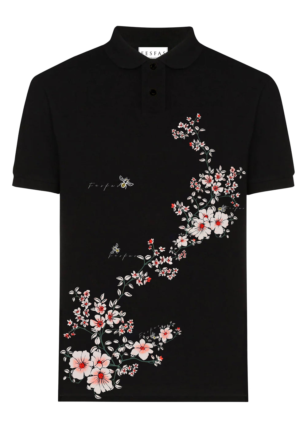 FesFas Floral-print Polo Shirt