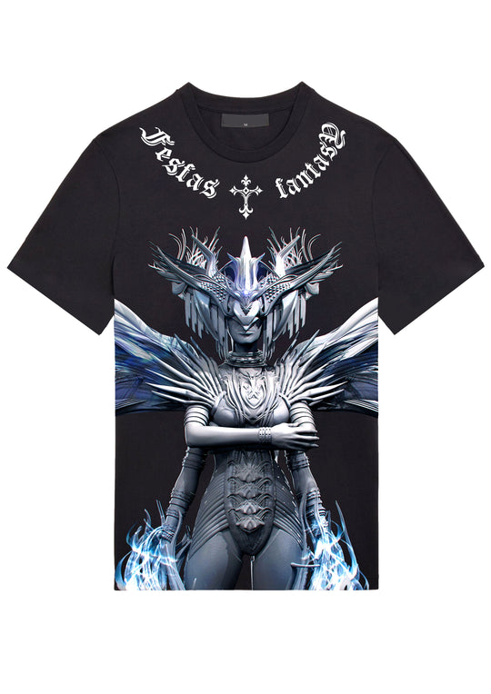 FesFas fantasy-print T-shirt | Black | Men