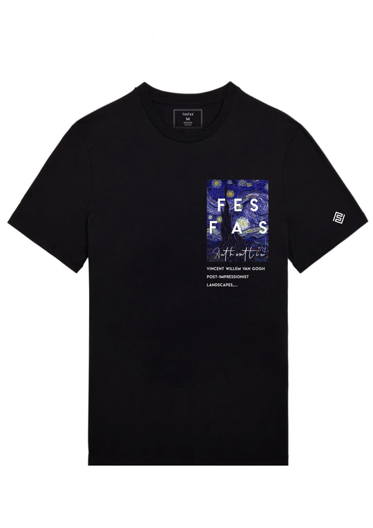 FesFas starry night-print T-shirt | Black | Men