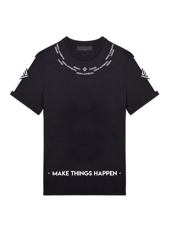 FesFas graphic-print T-shirt | Black | Men