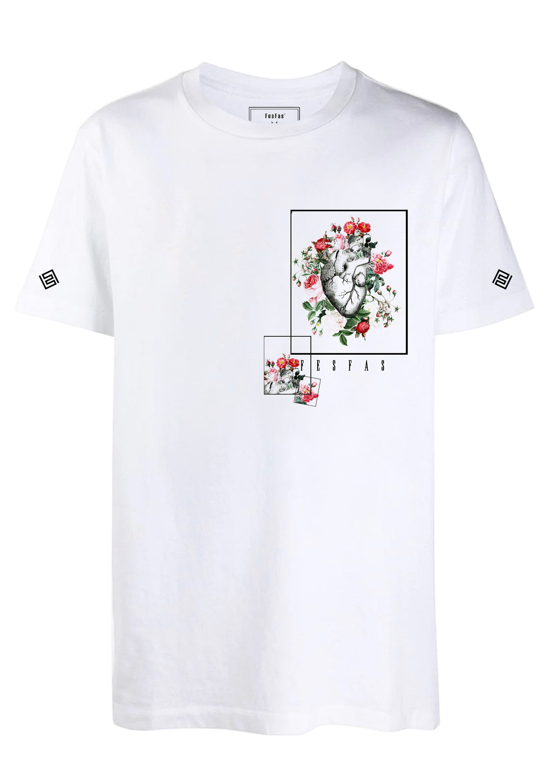 FesFas heart-print T-shirt | White | Men