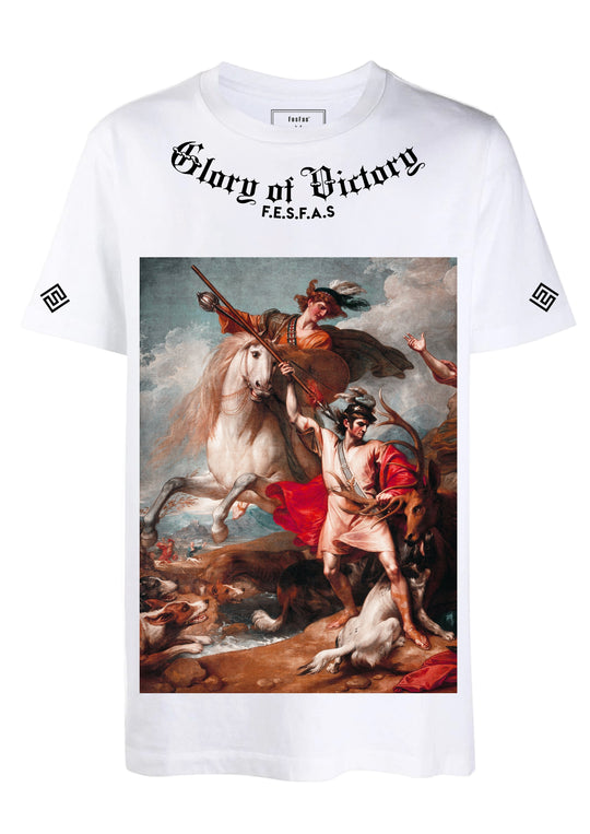 FesFas hunters-print T-shirt | White | Men