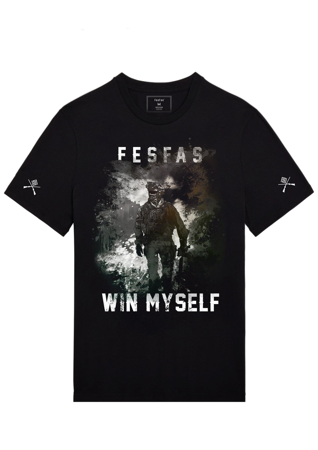FesFas special forces-print T-shirt | Black | Men
