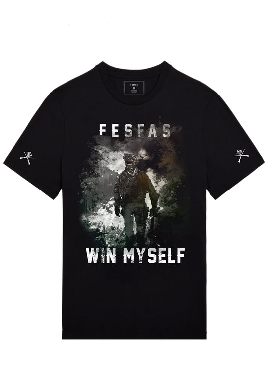 FesFas special forces-print T-shirt | Black | Men