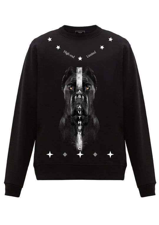 FesFas Dog-print Sweatshirt | Black | Men