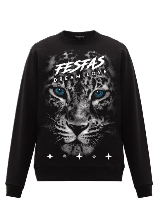 FesFas Jaguar-print Sweatshirt | Black | Men