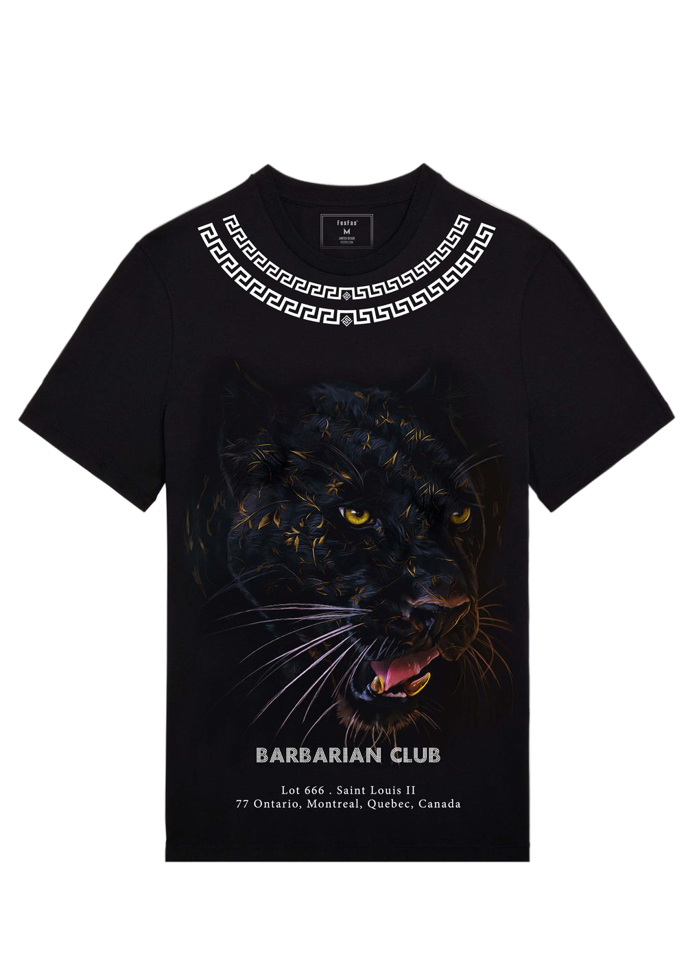 FesFas black panther-print T-shirt