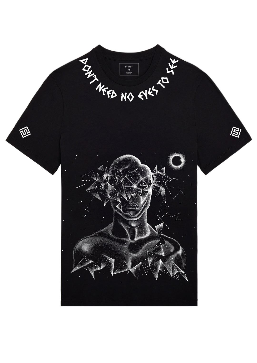 FesFas eclipse-print T-shirt | Black | Men