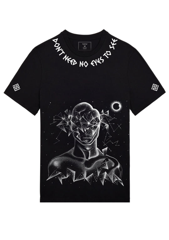FesFas eclipse-print T-shirt | Black | Men