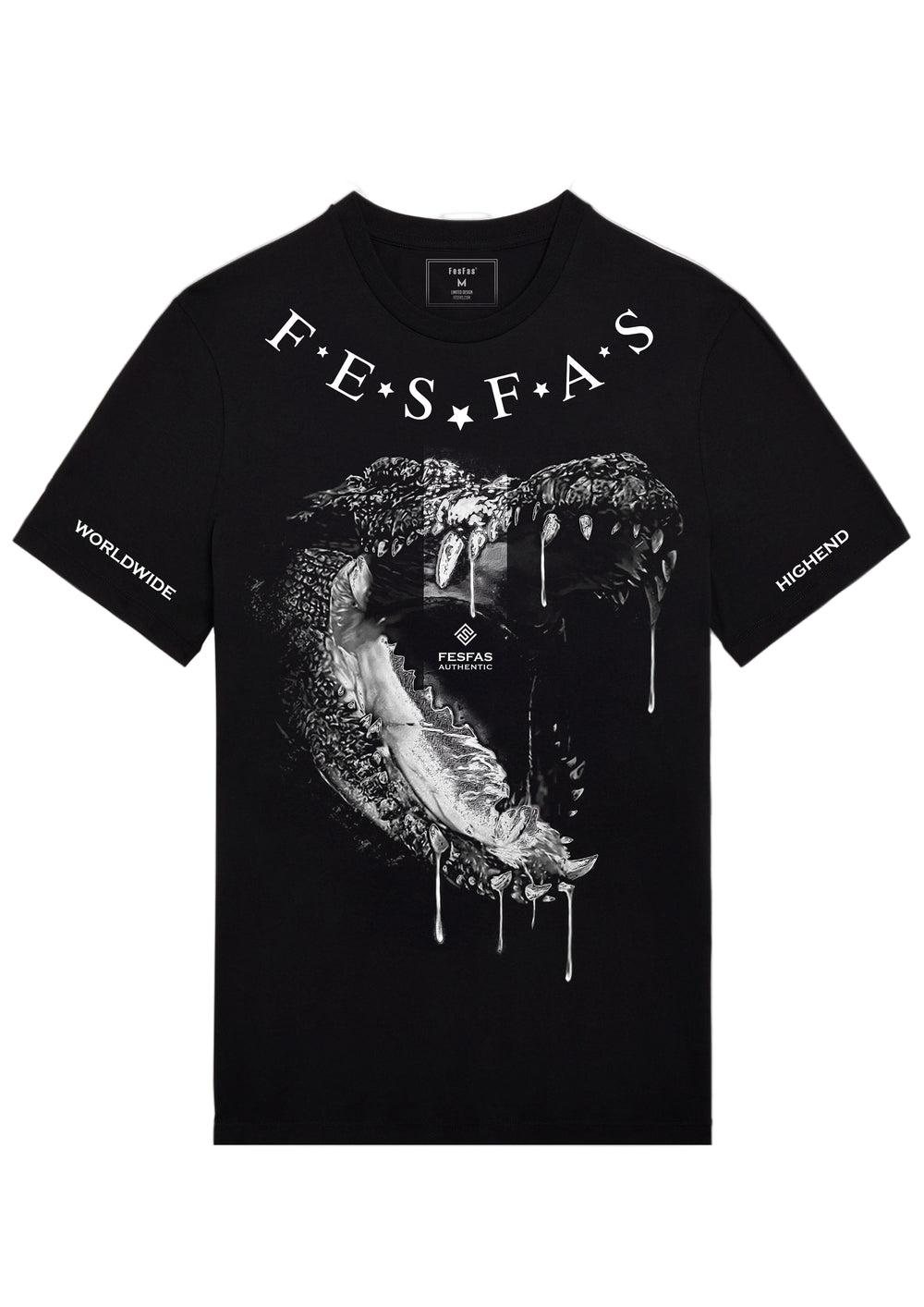 FesFas crocodile jaw-print T-shirt