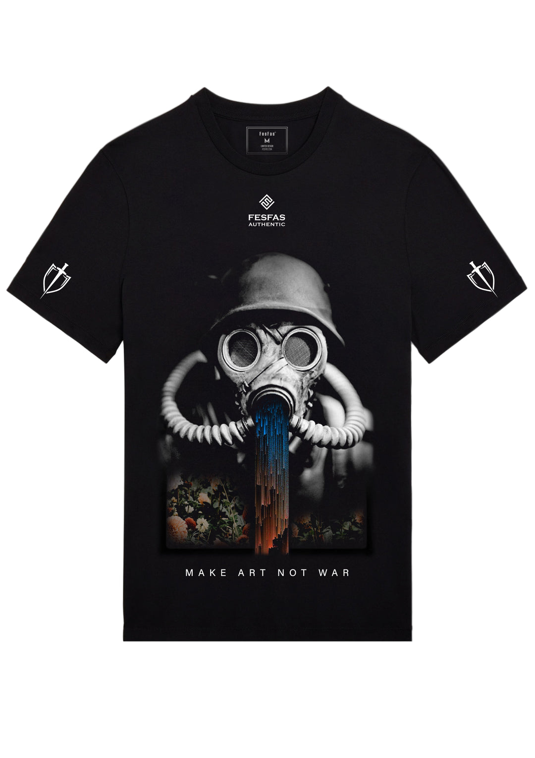 FesFas toxic-print T-shirt | Black | Men