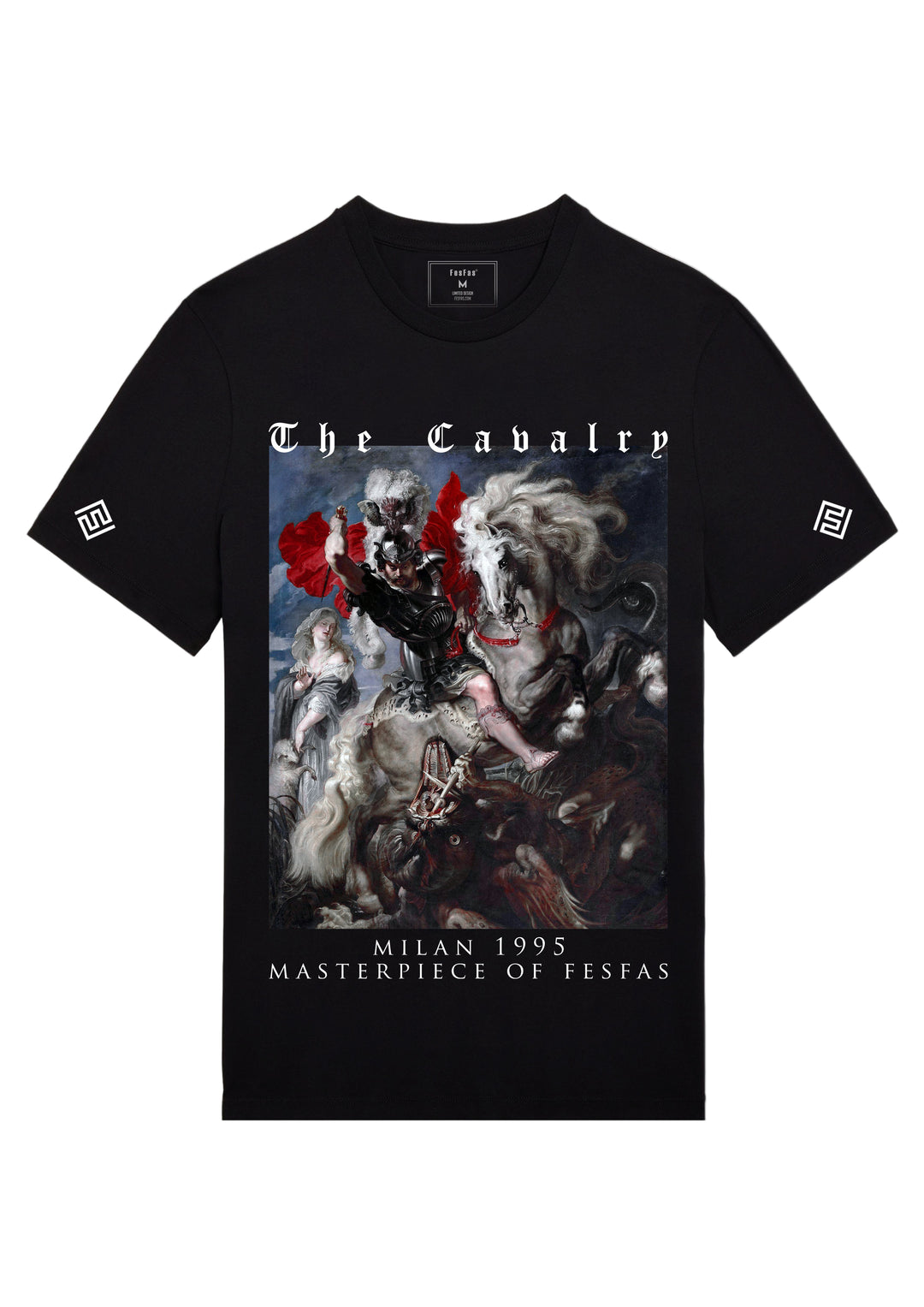 FesFas cavalry-print T-shirt | Black | Men