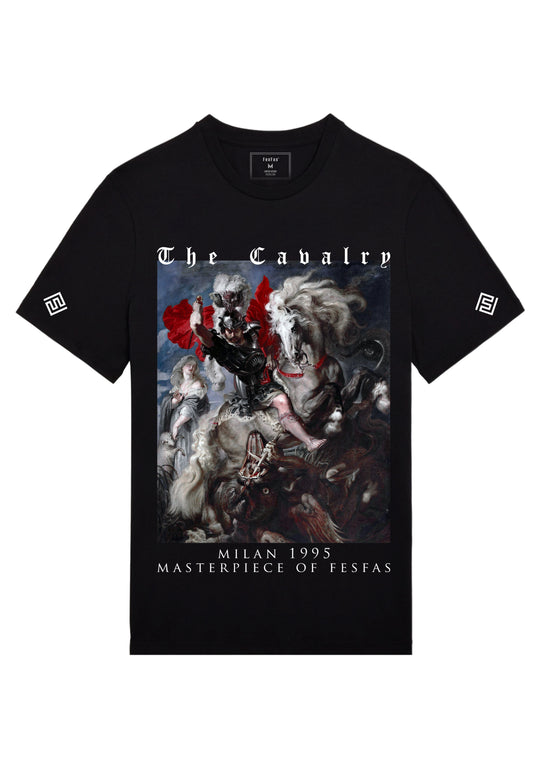 FesFas cavalry-print T-shirt | Black | Men