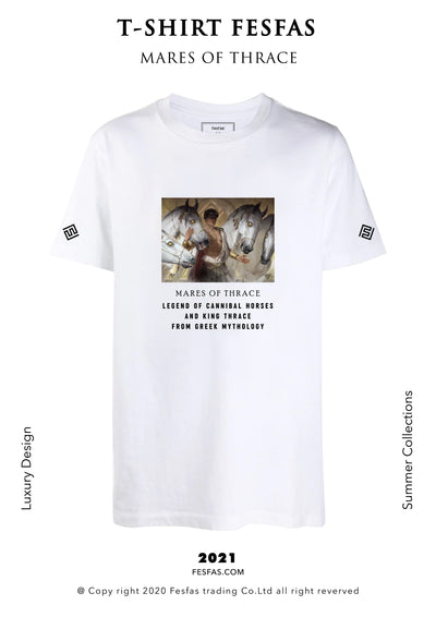 T-shirt FesFas - MARES OF THRACE (WHITE)