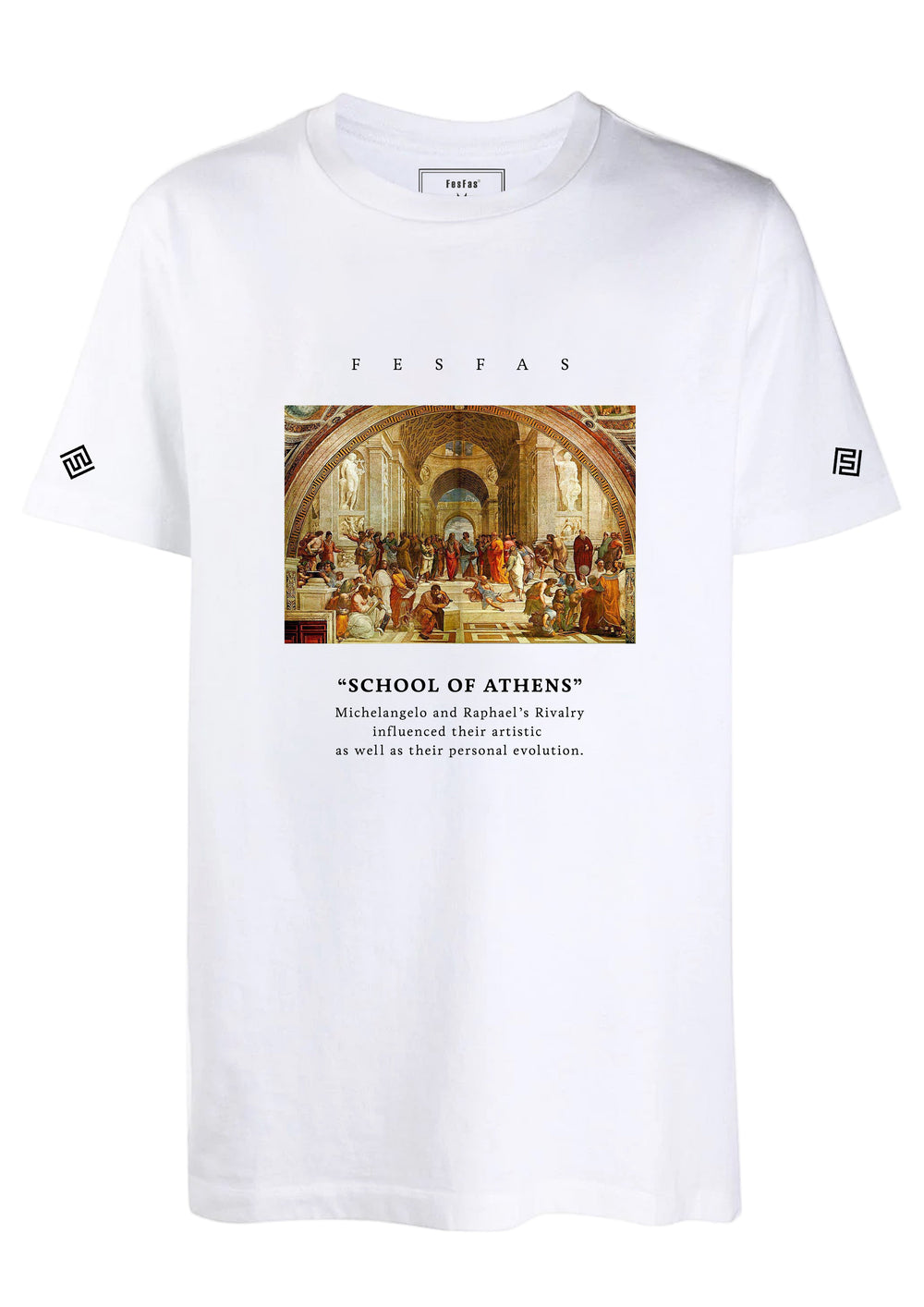FesFas athens-print T-shirt | White | Men