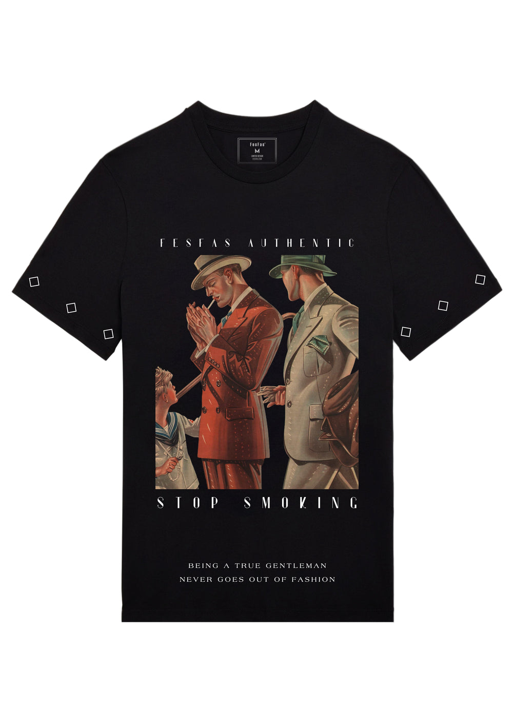 FesFas gentlemen-print T-shirt