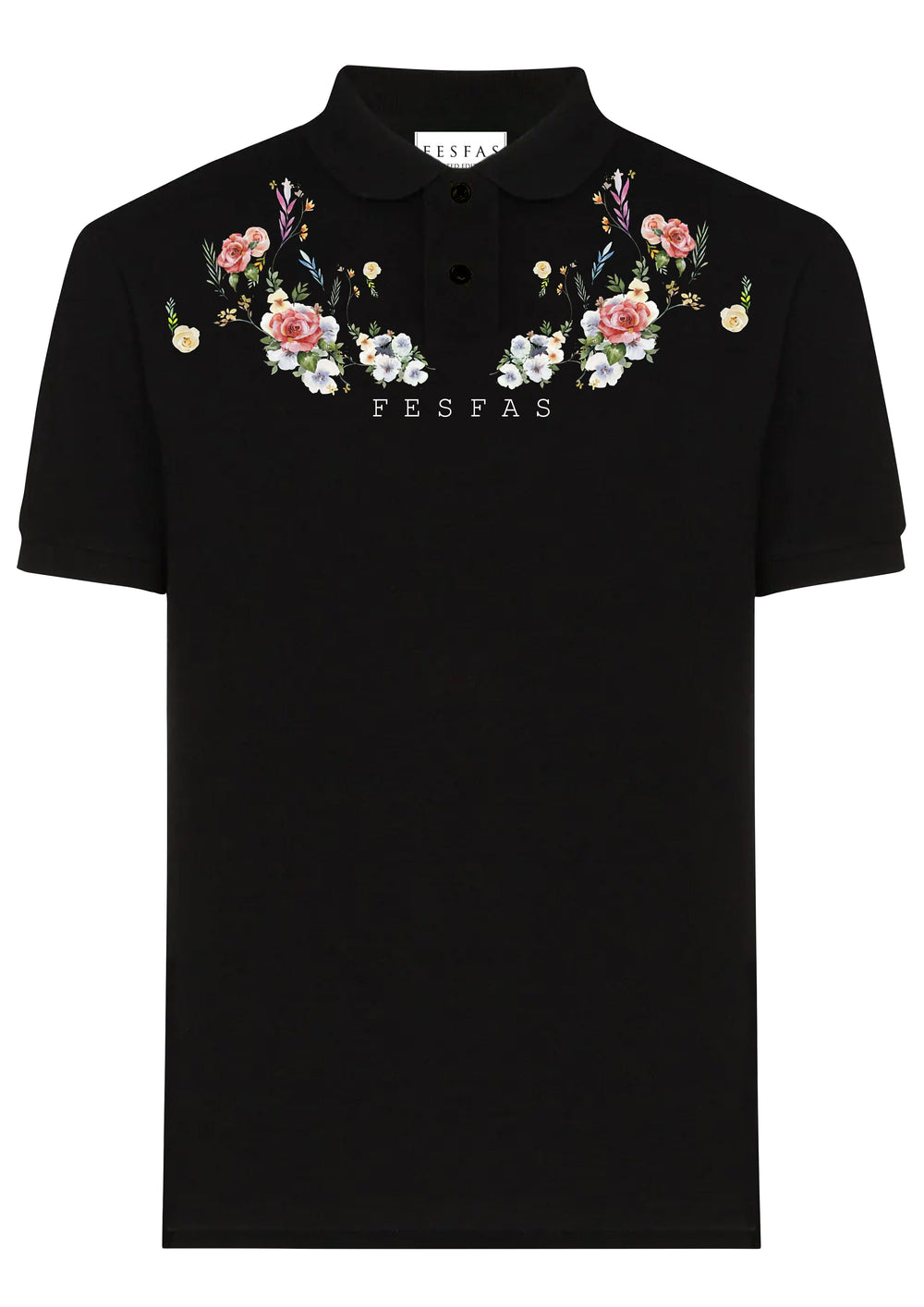 FesFas Floral-print Polo Shirt