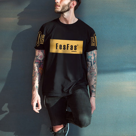 FesFas graphic-print T-shirt | Black | Men