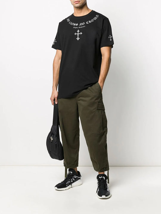 FesFas cross-print T-shirt | Black | Men