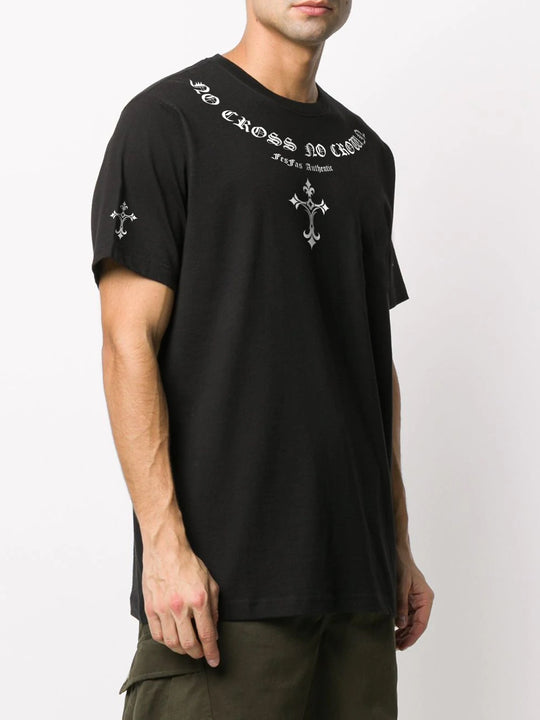 FesFas cross-print T-shirt | Black | Men
