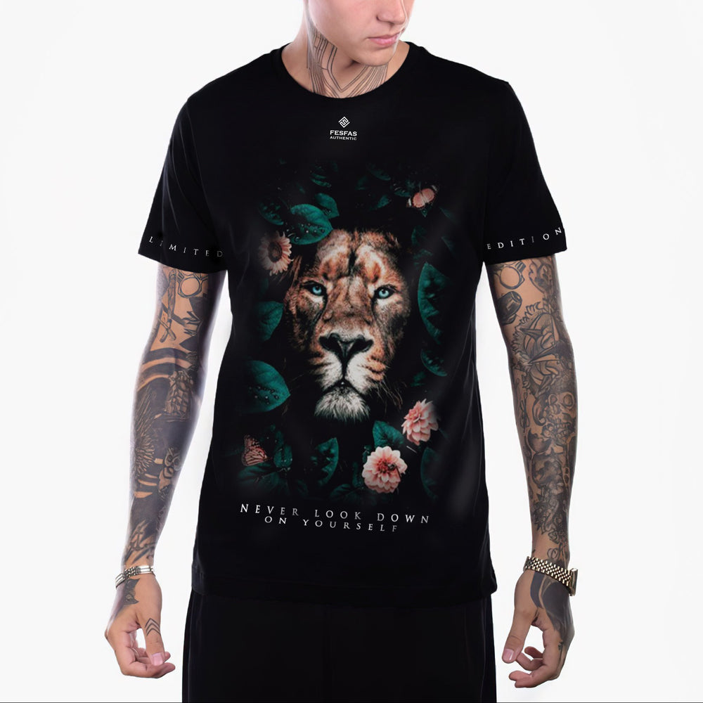 FesFas lion-print T-shirt | Black | Men