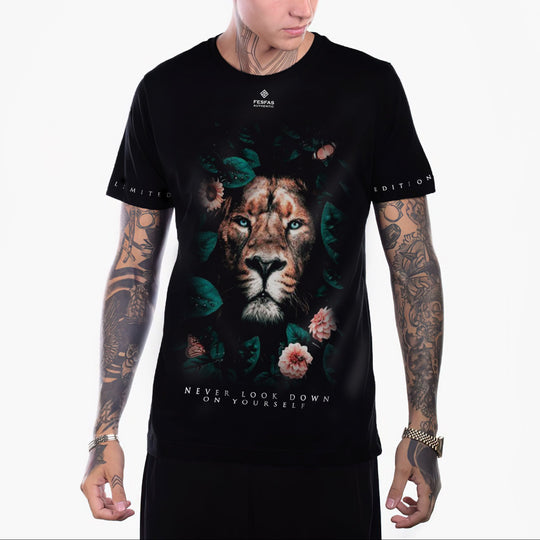 FesFas lion-print T-shirt | Black | Men