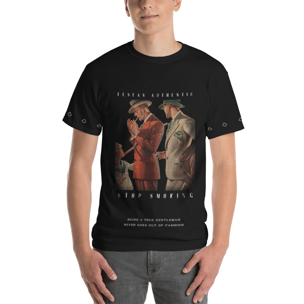 FesFas gentlemen-print T-shirt | Black | Men