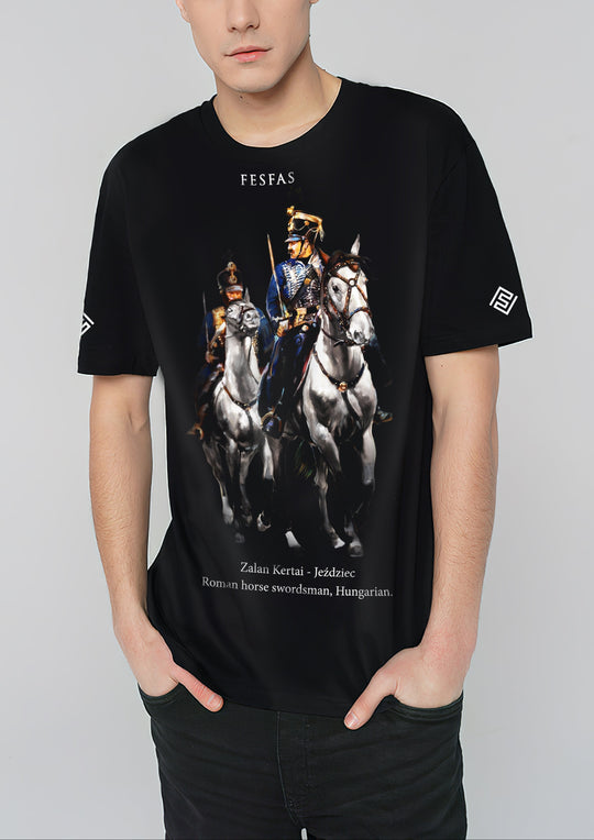 FesFas knights-print T-shirt | Black | Men